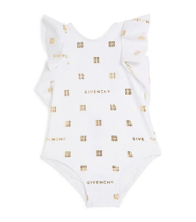 Givenchy Kids' Ruffled-shoulder Swimsuit (2-3 Years) In Multi