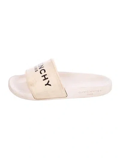 Pre-owned Givenchy Kids Slides In Neutrals