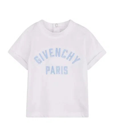 Givenchy Kids Snap Buttoned Embroidered T-shirt In White
