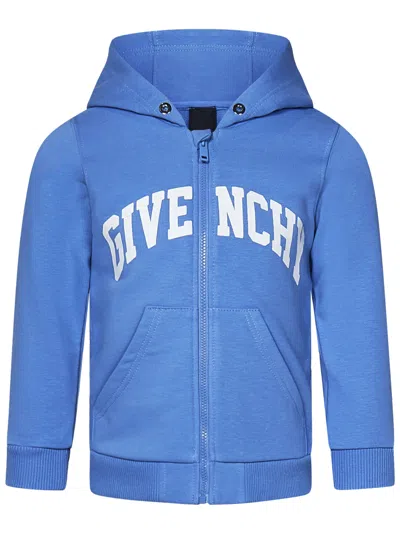 Givenchy Kids Sweatshirt In Clear Blue
