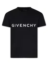 Givenchy Black T-shirt For Kids With Logo
