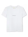 Givenchy Boy's Contrast Logo-print T-shirt In White