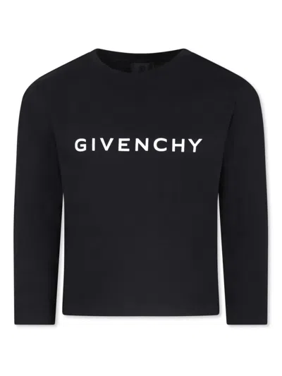 Givenchy Kids T-shirts And Polos Black