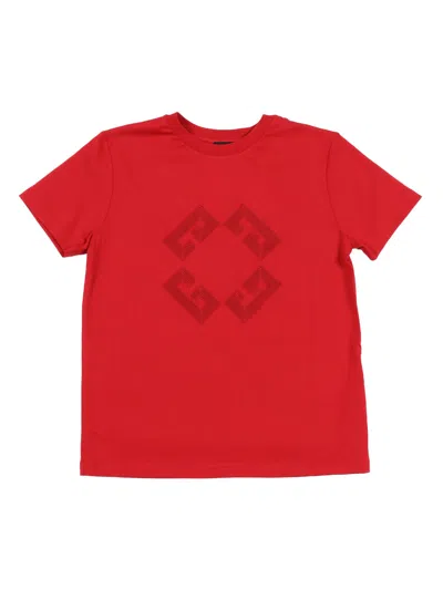 Givenchy Kids Tee Shirt In Red
