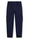 Givenchy 4g Cotton-blend Trousers In Blue