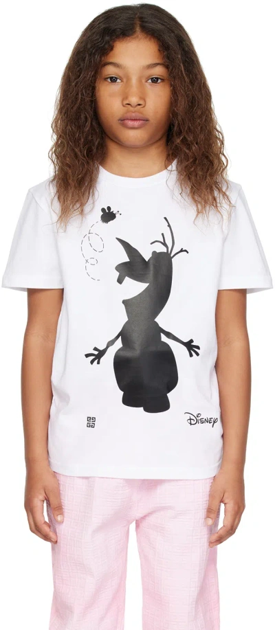 Givenchy Kids White Olaf T-shirt In 10p Blanc