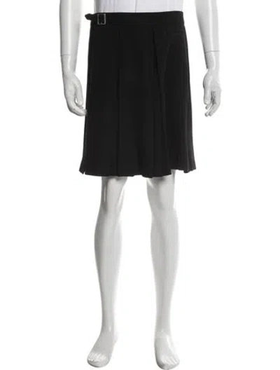 Pre-owned Givenchy Kilt Jogger Shorts In Black