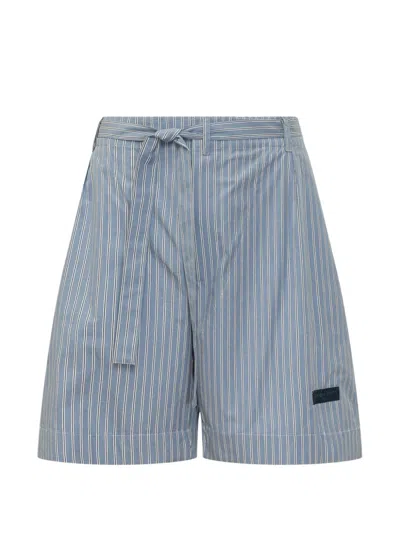 Givenchy Light Blue Stripes Shorts