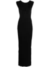 Givenchy Maxikleid Mit Schalkragen In Schwarz