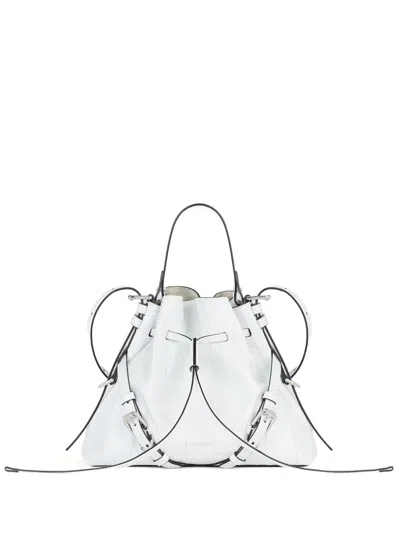 Givenchy Kleine Voyou Beuteltasche Aus Myxinleder In Weiss