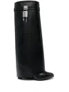 Givenchy High-heeled Boots With Structured Silhouette And Decorative Detail In Black