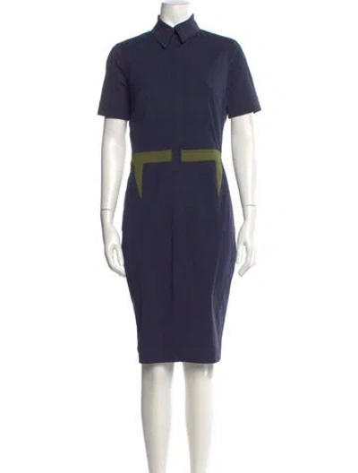 Pre-owned Givenchy Knee-length Dress In Blue
