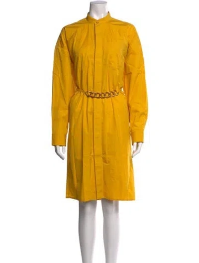Pre-owned Givenchy Knee-length Dress In Yellow