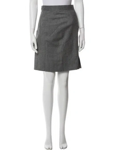 Pre-owned Givenchy Knee-length Skirt In Gray