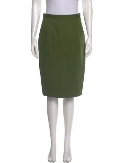 Pre-owned Givenchy Knee-length Skirt In Green