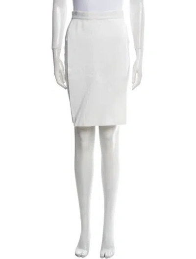 Pre-owned Givenchy Knee-length Skirt In White