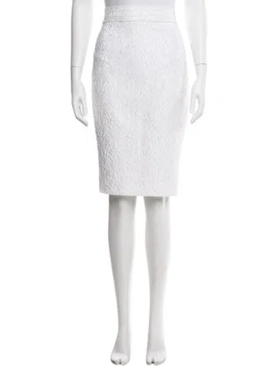 Pre-owned Givenchy Knee-length Skirt In White