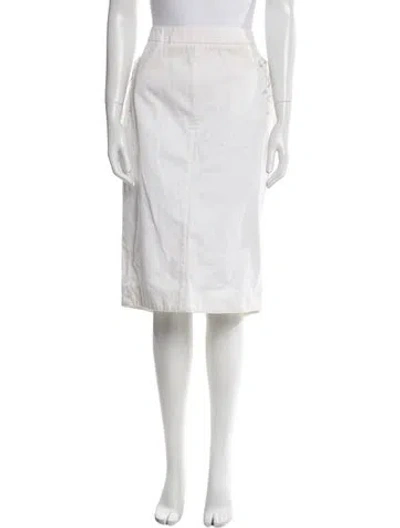 Pre-owned Givenchy Knee-length Skirt In White