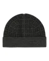 Givenchy Knit Double Face Beanie In Black