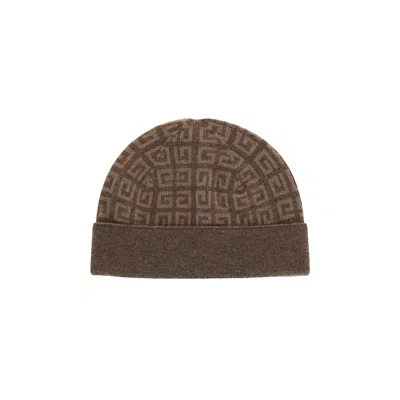 Pre-owned Givenchy Knit Double Face Beanie 'dark Beige' | Cream | Women's Size Onesize In White