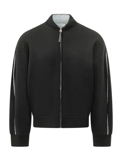 Givenchy Knit T-shirt With Zip Neck In Black