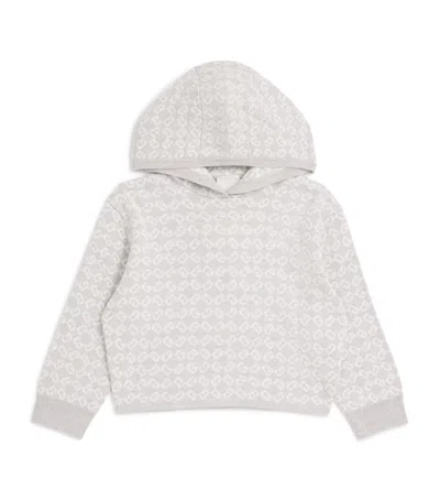 Givenchy Kids' Knitted 4g Hoodie In Gray