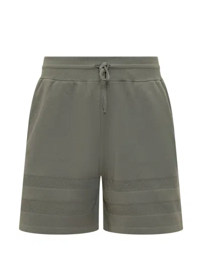 Givenchy Knitted Drawstring Track Shorts In Gray