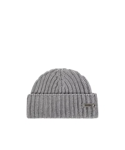 Givenchy Knitted Hat In Gray