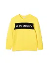 Givenchy Intarsia-logo Crewneck Sweater In Yellow