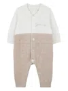 Givenchy Knitted Lace-patterned Romper In Neutral