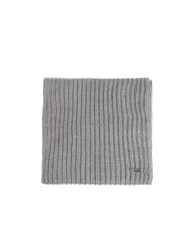 Givenchy Ribbed Safety-pin Scarf In Gray