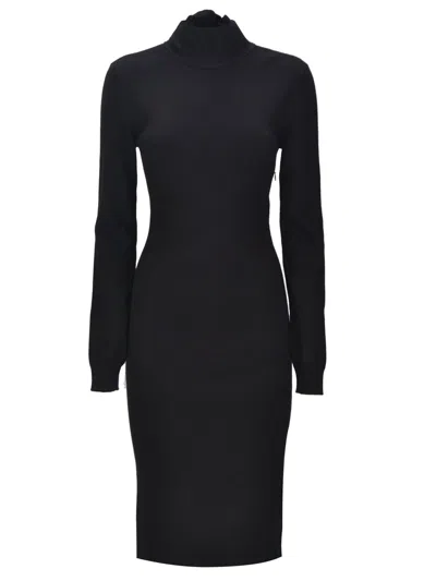 Givenchy Midi Wool And Cashmere Dress In Black