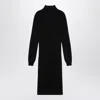 Givenchy Wool-blend Turtleneck Midi Dress In Black