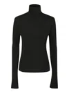 Givenchy Cutout Stretch-jersey Turtleneck Top In Black