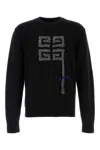 Givenchy Men Black Wool Sweater In Black