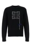 Givenchy Men Black Wool Sweater In Black