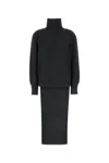 Givenchy Turtleneck Long-back Wool-cashmere Sweater In Grey
