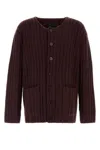 Givenchy Cashmere Cardigan With Front Pockets And Ribbed Texture In Red