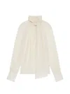 Givenchy Knot Collar Blouse In Neutral