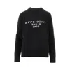 Givenchy L And Cashmere Sweater With Logo Inlay In Black