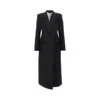 Givenchy Wool Coat With Double Breasted Design In Black