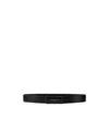 Givenchy Label Belt In Box Leather In Black