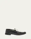 Givenchy Label Canvas And Leather Loafers