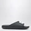Givenchy Label Flat Mules In Black Rubber In Black