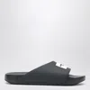 Givenchy Label Slide Flat Mules In Rubber In Black
