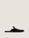 Givenchy Label Flat Mules In Patent Leather