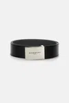 Givenchy Adjustable Reversible Metal Shape Belt In Black