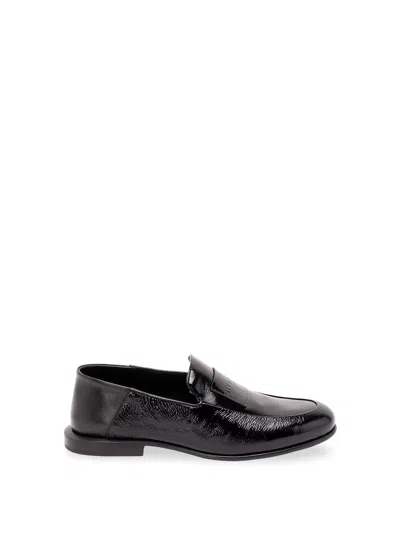 Givenchy `label` Loafers In Black