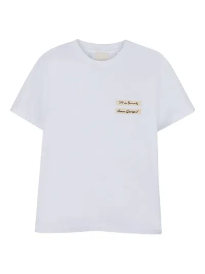 Givenchy Kids' Label-logo Short-sleeves T-shirt In White