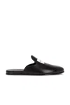 Givenchy Calfskin Logo-label Slippers In Black